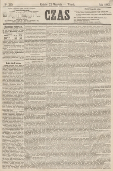Czas. [R.16], Ner 215 (22 września 1863)