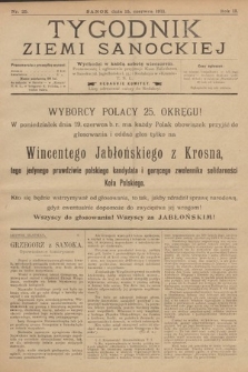 Tygodnik Ziemi Sanockiej. 1911, nr 25