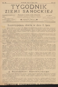 Tygodnik Ziemi Sanockiej. 1911, nr 28