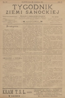 Tygodnik Ziemi Sanockiej. 1911, nr 40