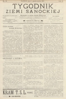 Tygodnik Ziemi Sanockiej. 1911, nr 41