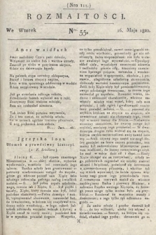 Rozmaitości : oddział literacki Gazety Lwowskiej. 1820, nr 55