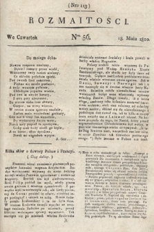 Rozmaitości : oddział literacki Gazety Lwowskiej. 1820, nr 56