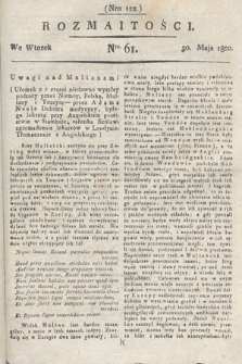 Rozmaitości : oddział literacki Gazety Lwowskiej. 1820, nr 61