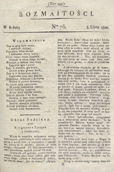 Rozmaitości : oddział literacki Gazety Lwowskiej. 1820, nr 76
