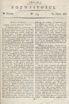 Rozmaitości : oddział literacki Gazety Lwowskiej. 1820, nr 79