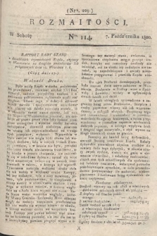 Rozmaitości : oddział literacki Gazety Lwowskiej. 1820, nr 114