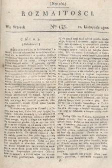 Rozmaitości : oddział literacki Gazety Lwowskiej. 1820, nr 133