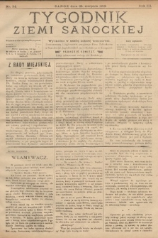 Tygodnik Ziemi Sanockiej. 1912, nr 34