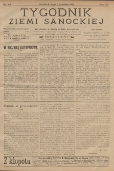 Tygodnik Ziemi Sanockiej. 1912, nr 48
