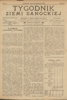 Tygodnik Ziemi Sanockiej. 1913, nr 3