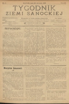 Tygodnik Ziemi Sanockiej. 1913, nr 5