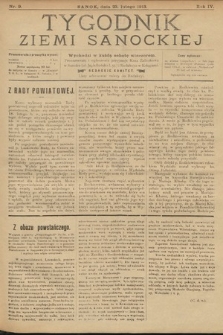 Tygodnik Ziemi Sanockiej. 1913, nr 9