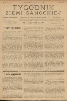 Tygodnik Ziemi Sanockiej. 1913, nr 11