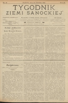 Tygodnik Ziemi Sanockiej. 1913, nr 16