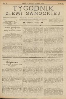 Tygodnik Ziemi Sanockiej. 1913, nr 18