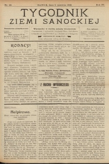 Tygodnik Ziemi Sanockiej. 1913, nr 23