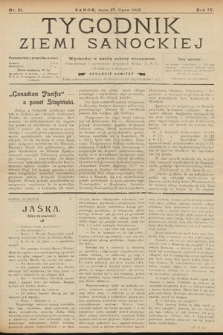 Tygodnik Ziemi Sanockiej. 1913, nr 31
