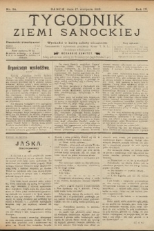 Tygodnik Ziemi Sanockiej. 1913, nr 34