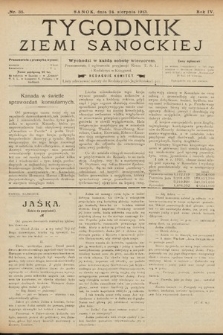 Tygodnik Ziemi Sanockiej. 1913, nr 35
