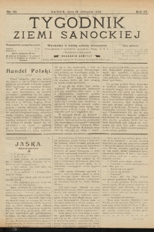 Tygodnik Ziemi Sanockiej. 1913, nr 36