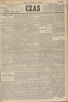 Czas. [R.26], Ner 222 (27 września 1873)