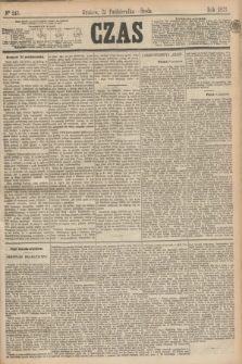 Czas. [R.26], Ner 243 (22 października 1873)