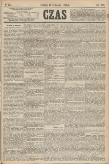 Czas. [R.26], Ner 262 (14 listopada 1873)