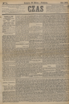 Czas. [R.32], Ner 74 (30 marca 1879) + wkładka