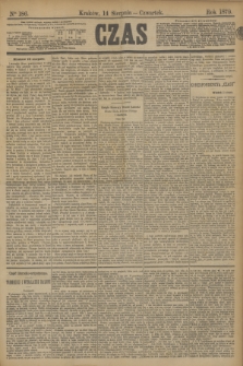 Czas. [R.32], Ner 186 (14 sierpnia 1879)