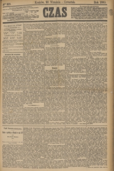 Czas. [R.33], Ner 218 (23 września 1880)