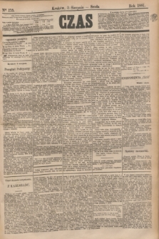 Czas. [R.34], Ner 175 (3 sierpnia 1881)
