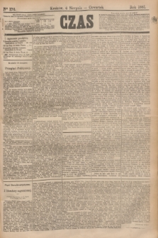 Czas. [R.34], Ner 176 (4 sierpnia 1881)