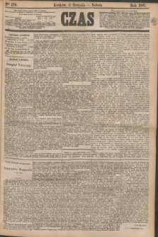 Czas. [R.34], Ner 178 (6 sierpnia 1881)