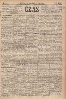 Czas. [R.34], Ner 210 (15 września 1881)