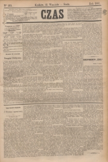 Czas. [R.34], Ner 215 (21 września 1881)