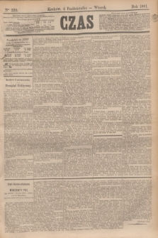 Czas. [R.34], Ner 226 (4 października 1881)