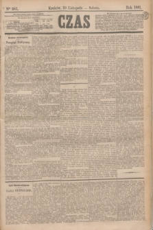 Czas. [R.34], Ner 265 (19 listopada 1881)