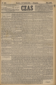 Czas. [R.35], Ner 233 (12 października 1882)