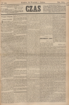 Czas. [R.37], Ner 211 (13 września 1884)