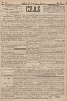 Czas. [R.37], Ner 217 (20 września 1884)