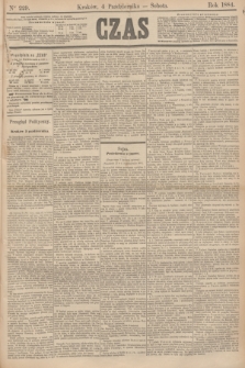 Czas. [R.37], Ner 229 (4 października 1884)