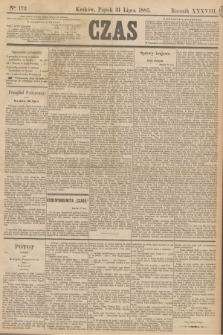 Czas. R.38, Ner 172 (31 lipca 1885)