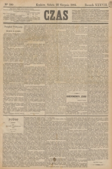 Czas. R.38, Ner 190 (22 sierpnia 1885)
