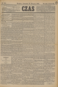 Czas. R.38, Ner 194 (27 sierpnia 1885)