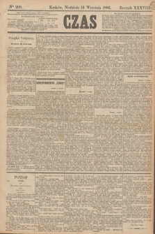 Czas. R.38, Ner 208 (13 września 1885)
