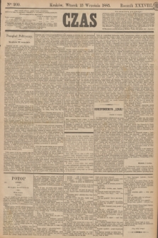 Czas. R.38, Ner 209 (15 września 1885)