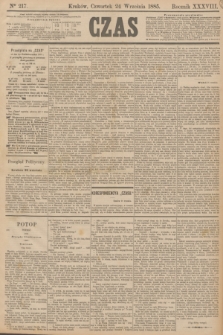 Czas. R.38, Ner 217 (24 września 1885)