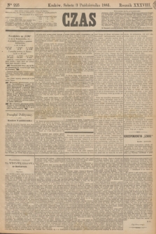 Czas. R.38, Ner 225 (3 października 1885)