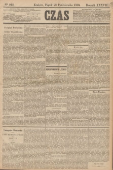 Czas. R.38, Ner 242 (23 października 1885)